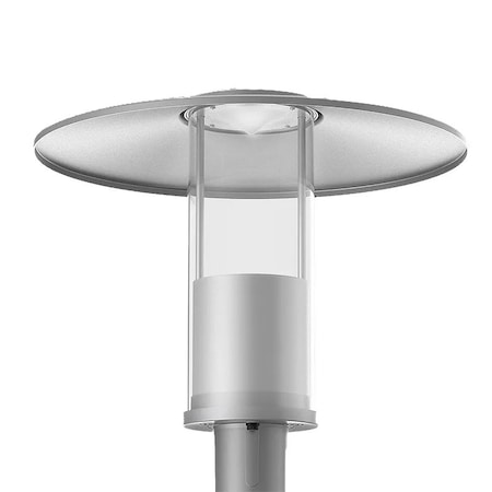 Westgate Top Hat Post Top Area Light with Indirect Light Source, Gray, 12W/20W/30W/40W, 3000K/4000K/5000K GPH-12-40W-MCTP-GY
